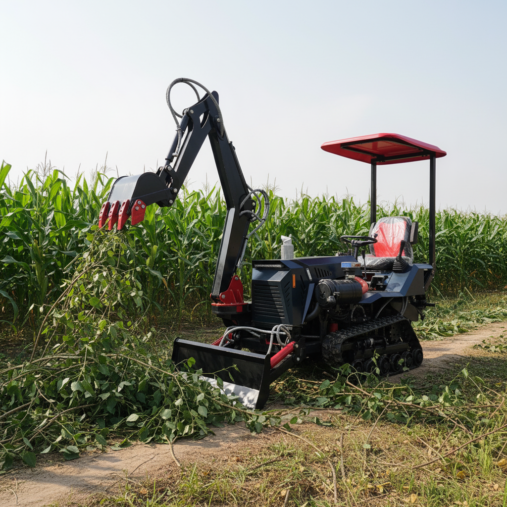 Agriculture Gardening Farming - Mini Crawler Tractor For Garden Orchard