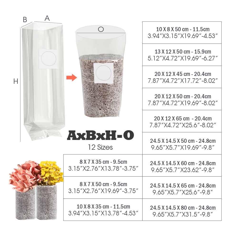 20PCS PP Mushroom Cultivation  - Mushroom Spawn Bag のレビューと価格