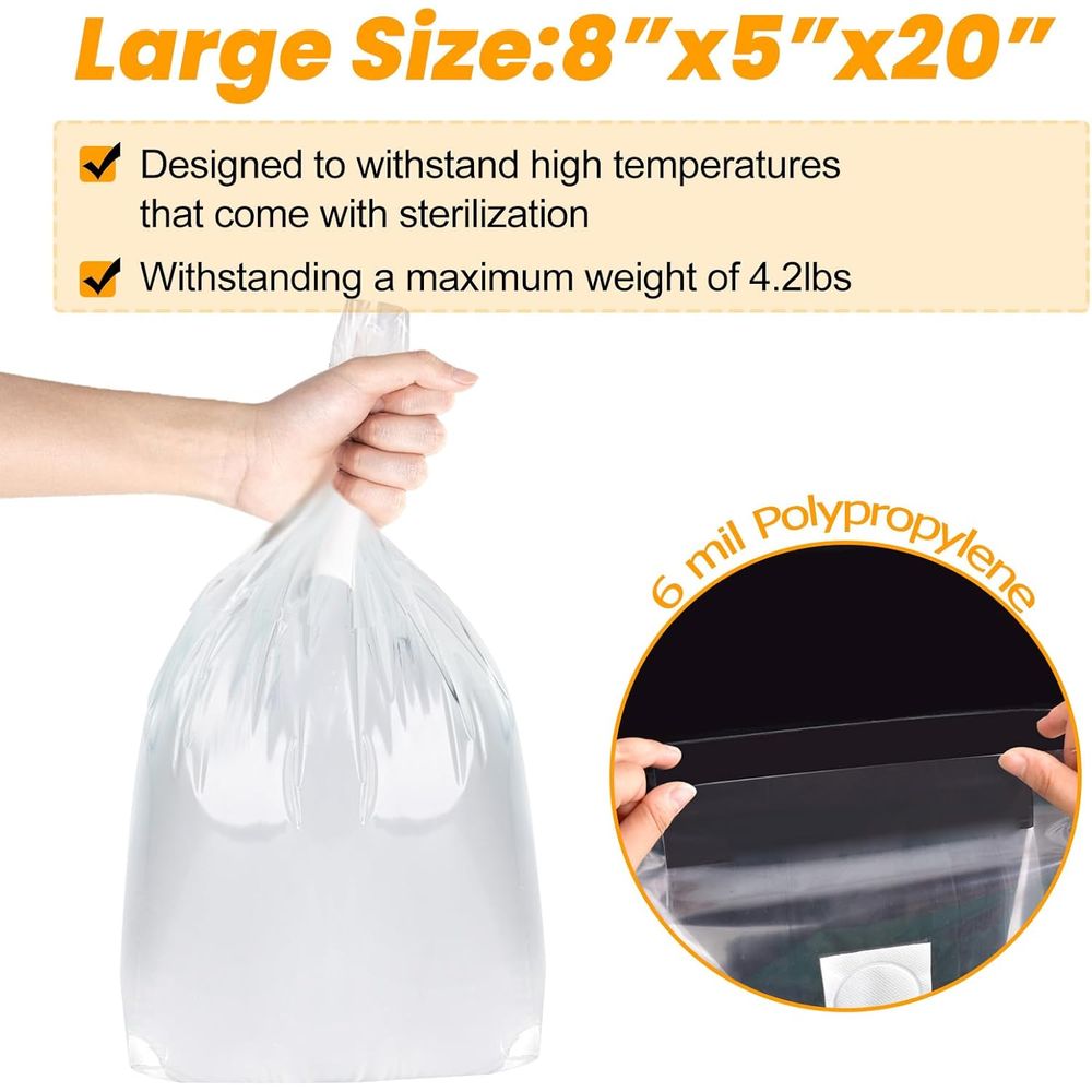 100PCS Mushroom Planting Kit - - Mushroom Spawn Bag のレビューと価格